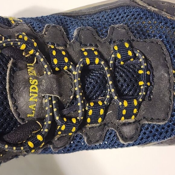 Lands End toddler hiking / water sandals shoes  size 7 M Blue Yellow Mesh - Picture 6 of 9